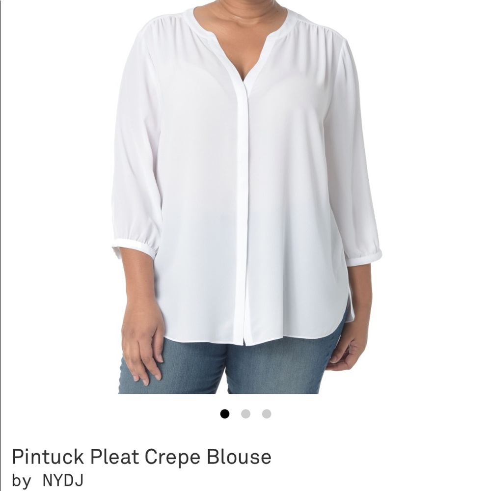 NYDJ Pintuck-Back Blouse